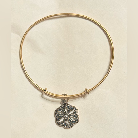 Alex and Ani “Endless Knot” Bronzetone Charm Bracelet - Picture 1 of 4